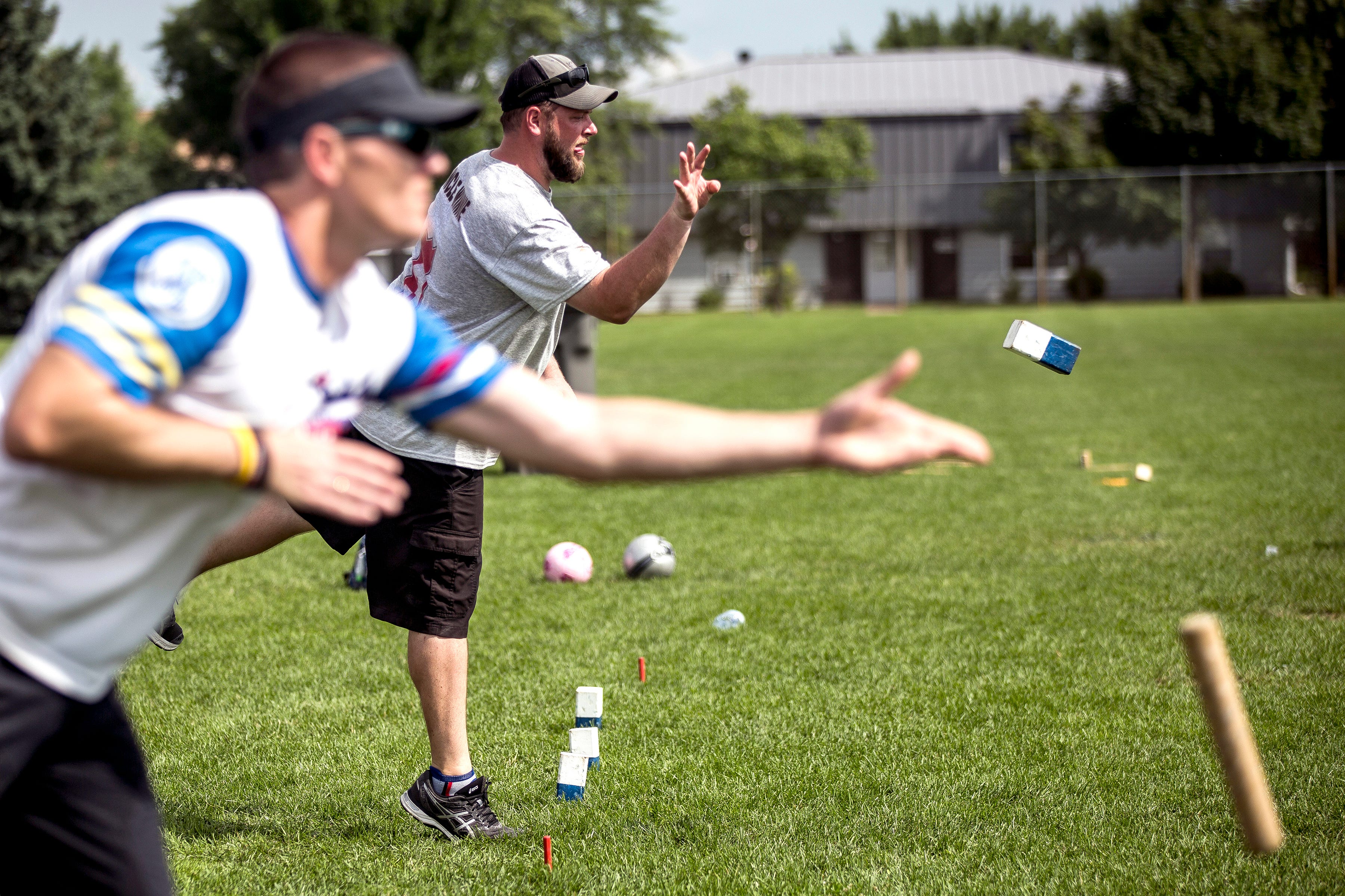 kubb backyard game